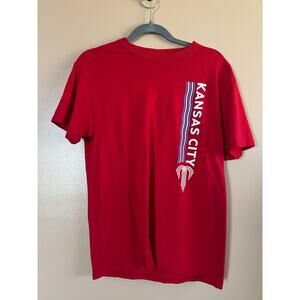 Kansas City Fountain Graphic Tee Red Jerzees Dri-Power Crew Neck Medium